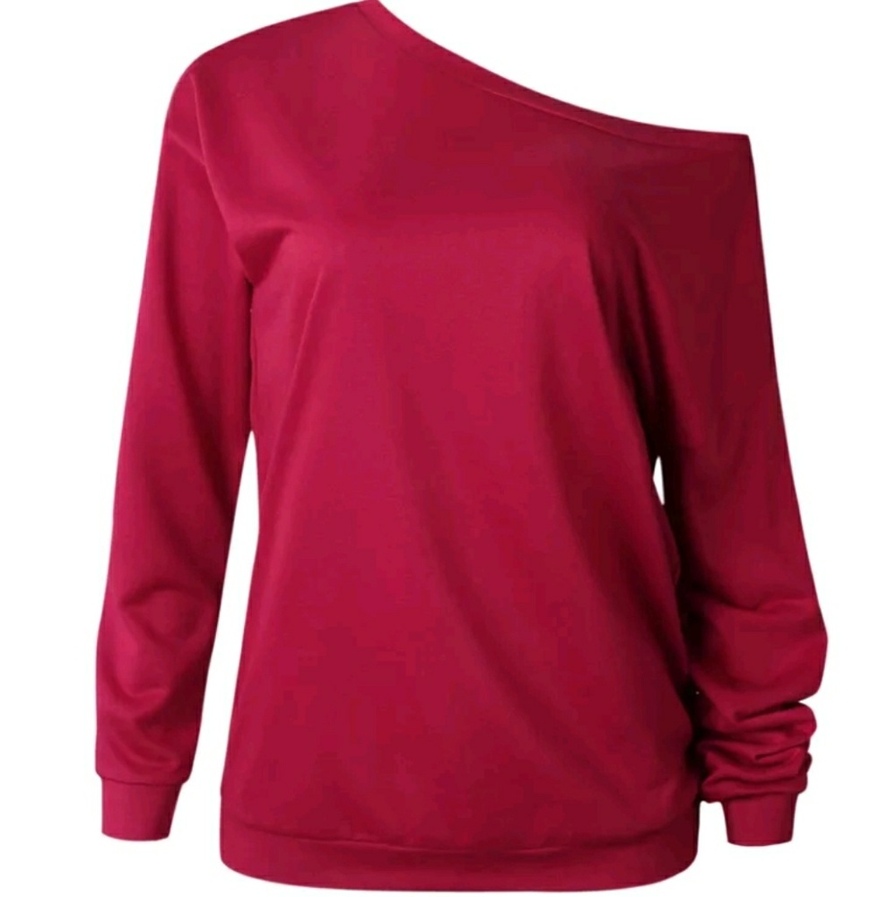 Beautiful Off Shoulder Long Sleeve Shirt - Picture 2 of 6